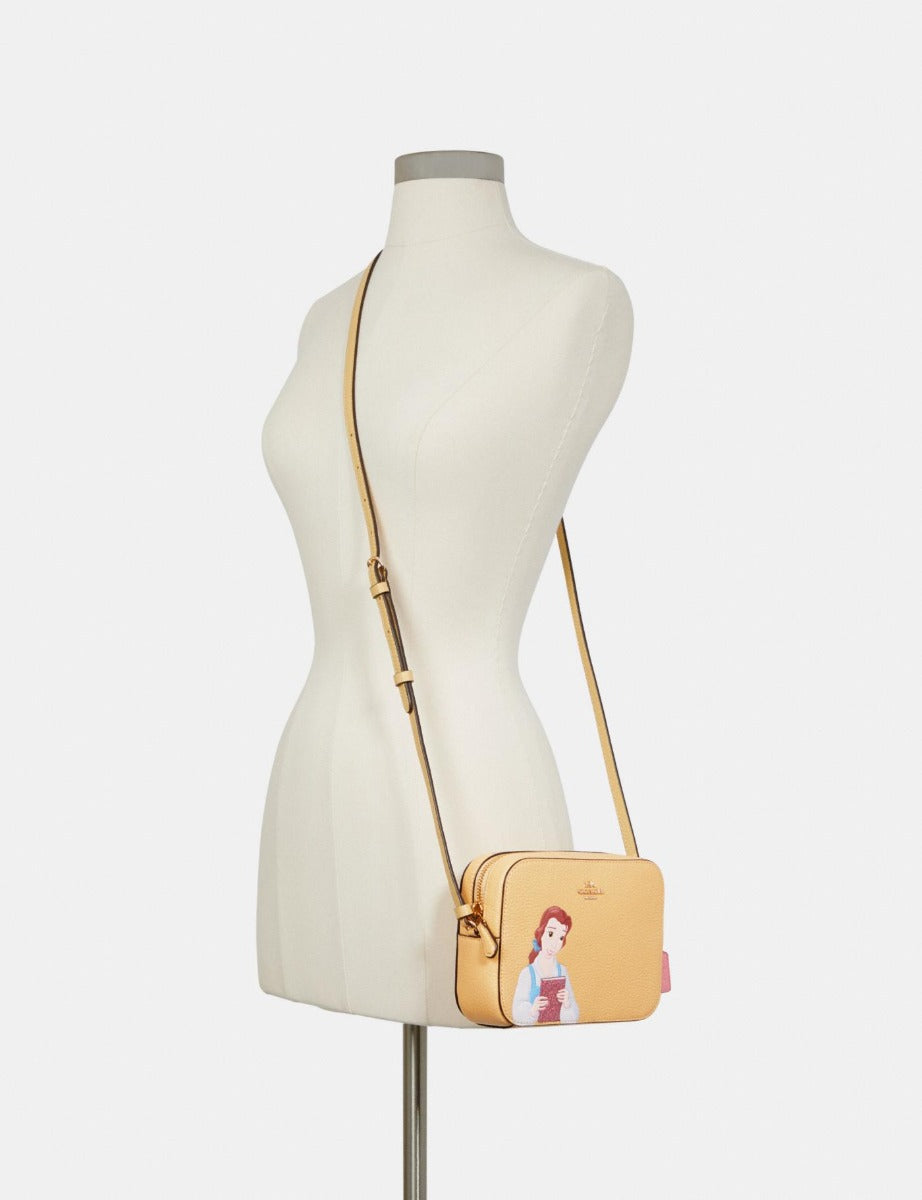 Coach C3404 Disney X Coach Mini Camera Bag With Belle Vanilla Cream Multi Coach C3404 Disney X Coach Mini Camera Bag With Belle Vanilla Cream Multi